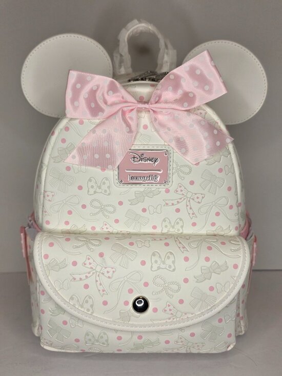 Loungefly Handbags - Loungefly Disney Minnie Mouse Bows & Ribbons Mini Backpack NWT